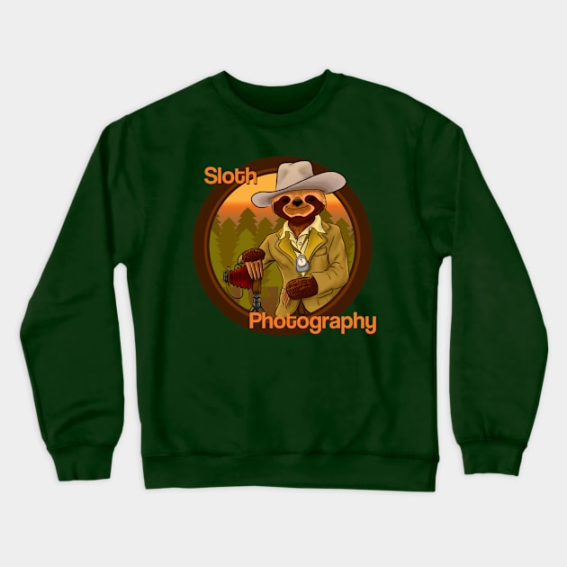 Sloth Photography Crewneck Sweatshirt by spyll.photography